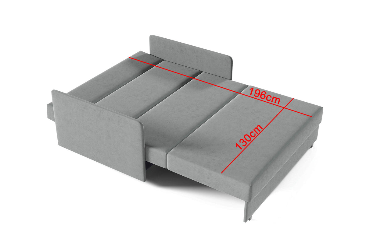 Antonio III Schlafsofa 3-Sitzer – 140 cm