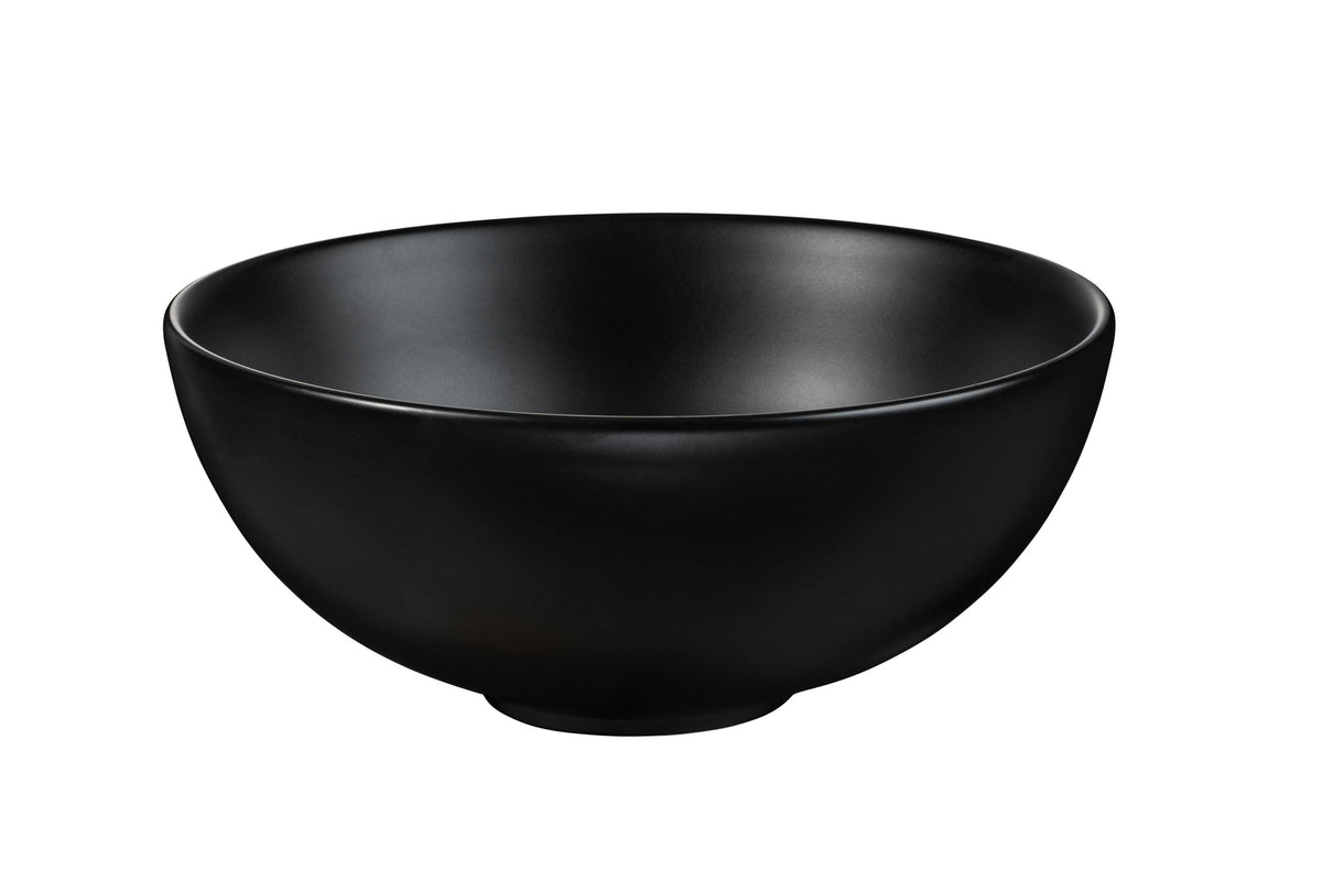 Domi Aufsatzwaschbecken – Mattschwarz, 32 cm