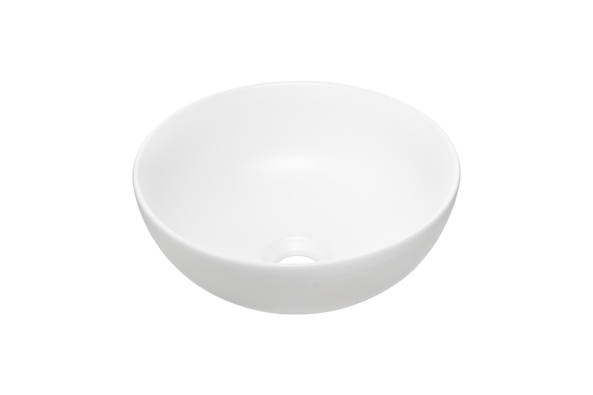 Domi Aufsatzwaschbecken – Mattweiß, 32 cm