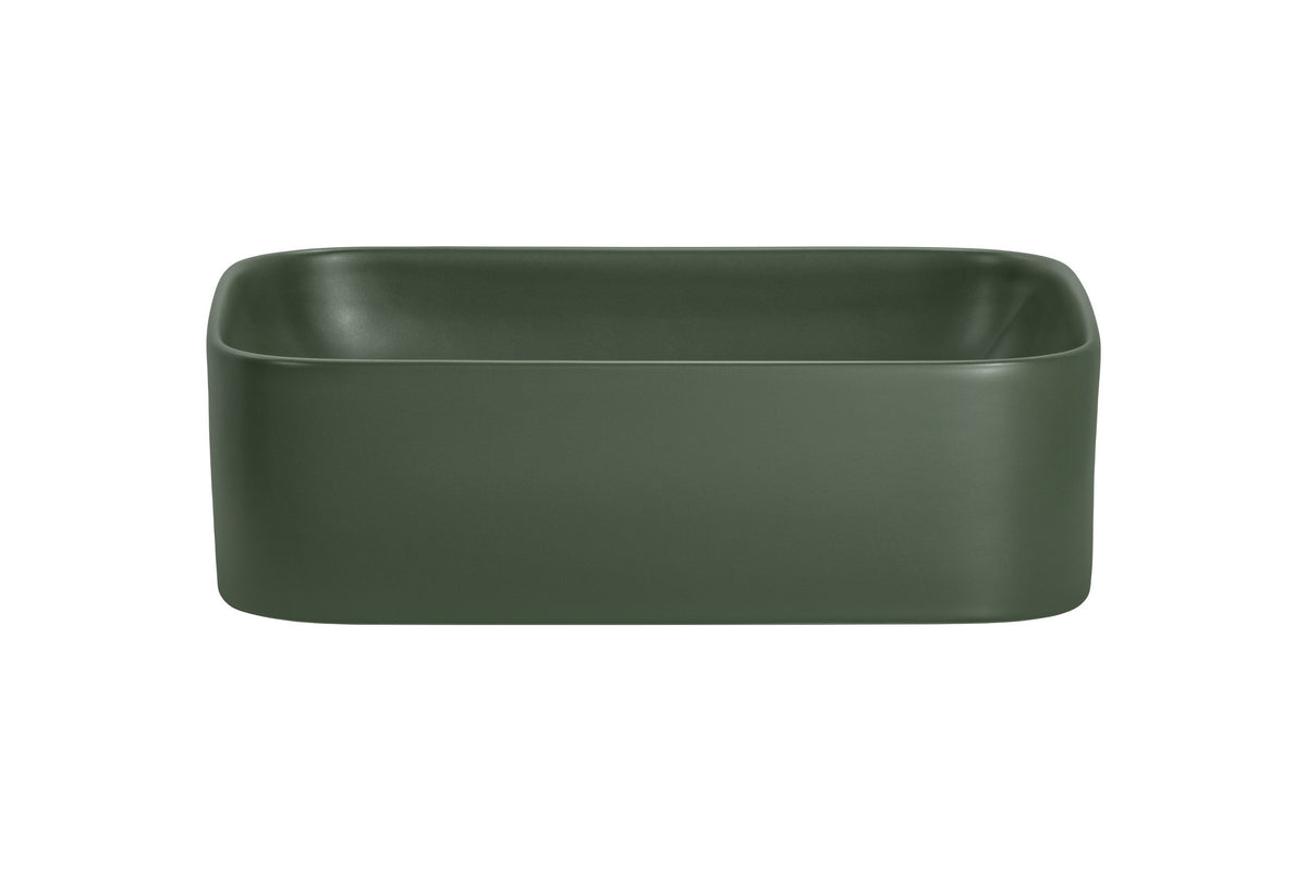 Kama Aufsatzwaschbecken – Matt Forest Green, 50,5 cm