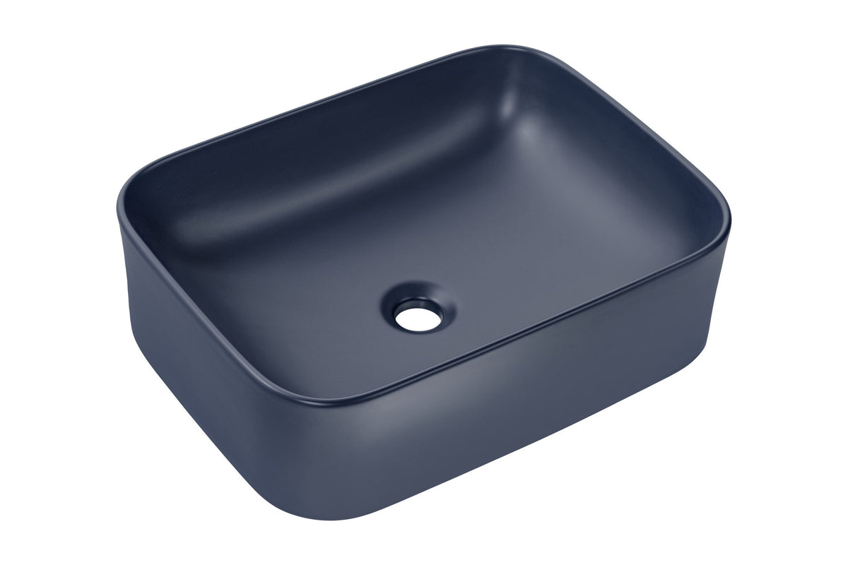 Kama Aufsatzwaschbecken – Matt Marineblau, 50,5 cm