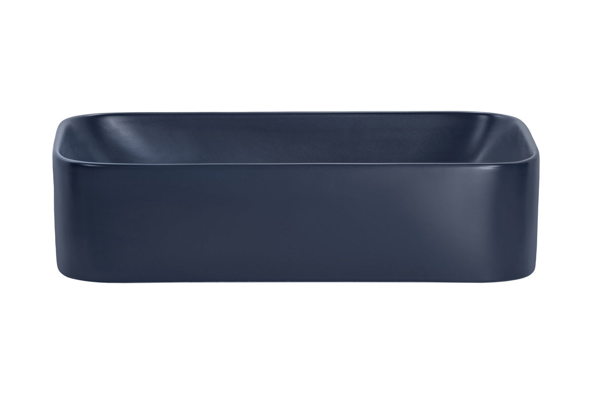 Kama Aufsatzwaschbecken – Mattmarineblau, 61 cm