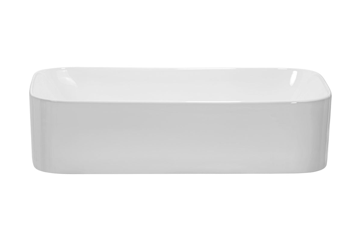 Aufsatzwaschbecken Kati – Glänzend Weiß, 61 cm