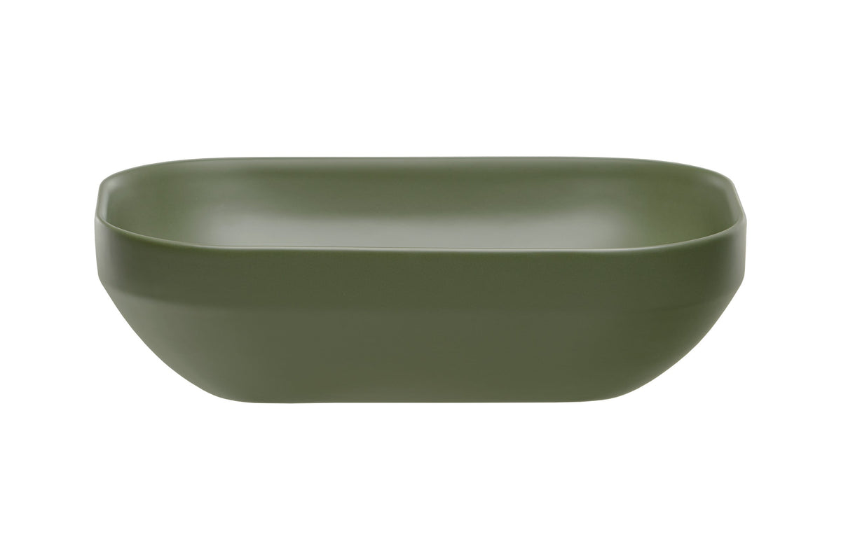 Neli Aufsatzwaschbecken – Matt Forest Green, 61 x 38 cm
