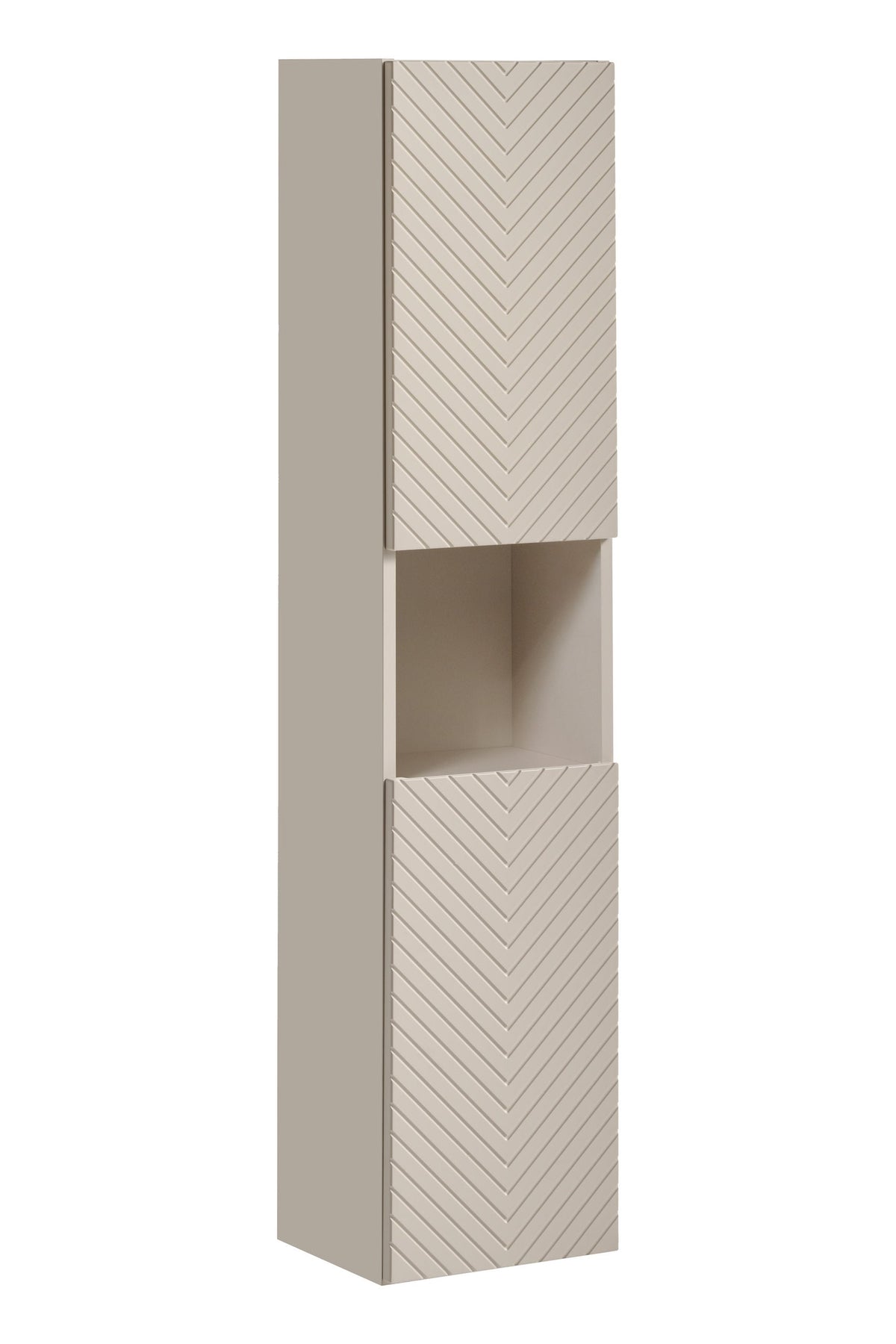 Viva Cashmere Tall Cabinet 2-Door – Cashmere Matt, 30 cm