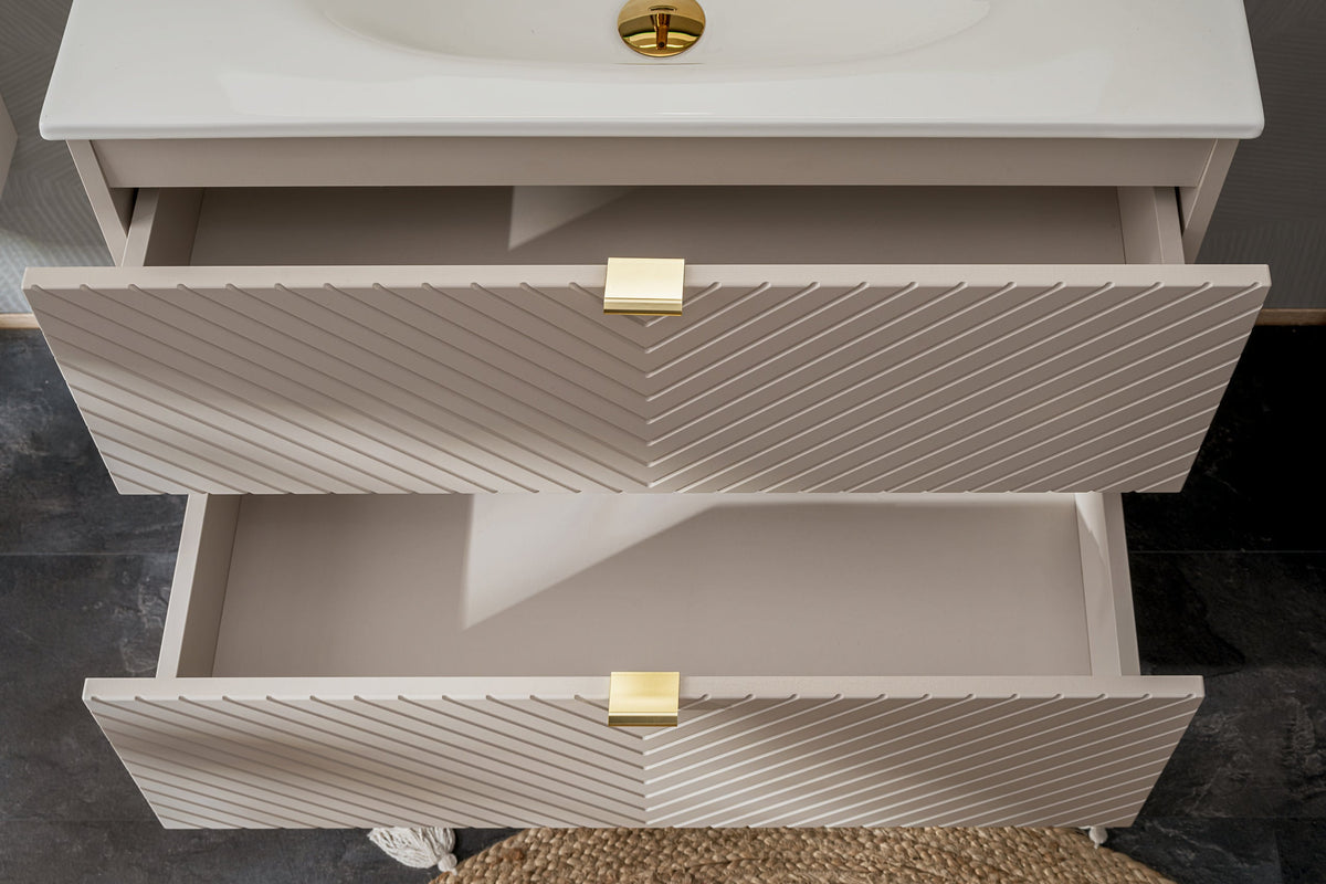 Viva Cashmere Waschtischunterschrank-Set 60 / 80 cm – Gestalte dein Badezimmer
