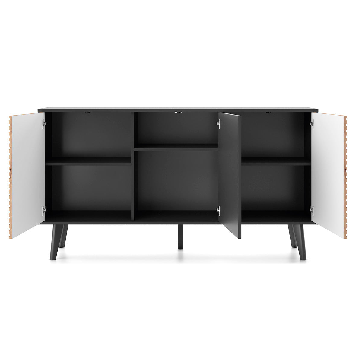 Willow Dresser - Chest of Drawers with Three Push to Open System Doors