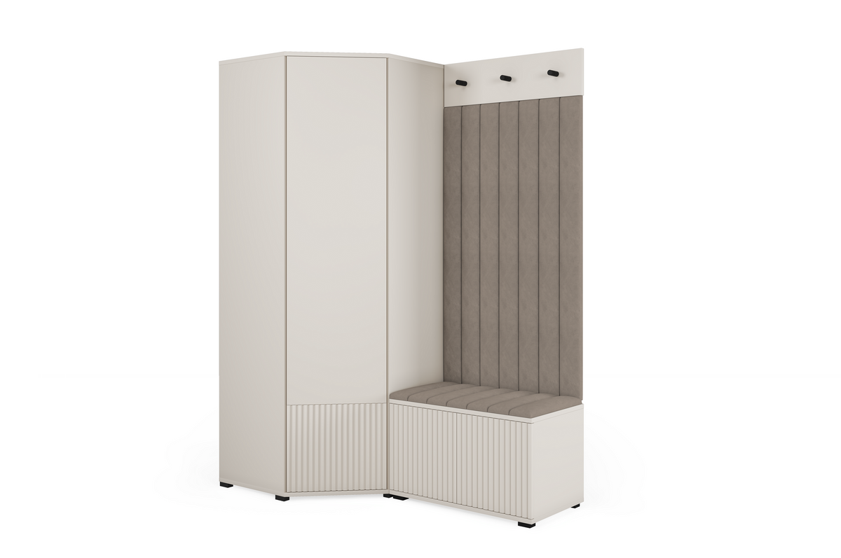 Rayo-Kleiderschrank-Set 12 – Kaschmir, 140 cm