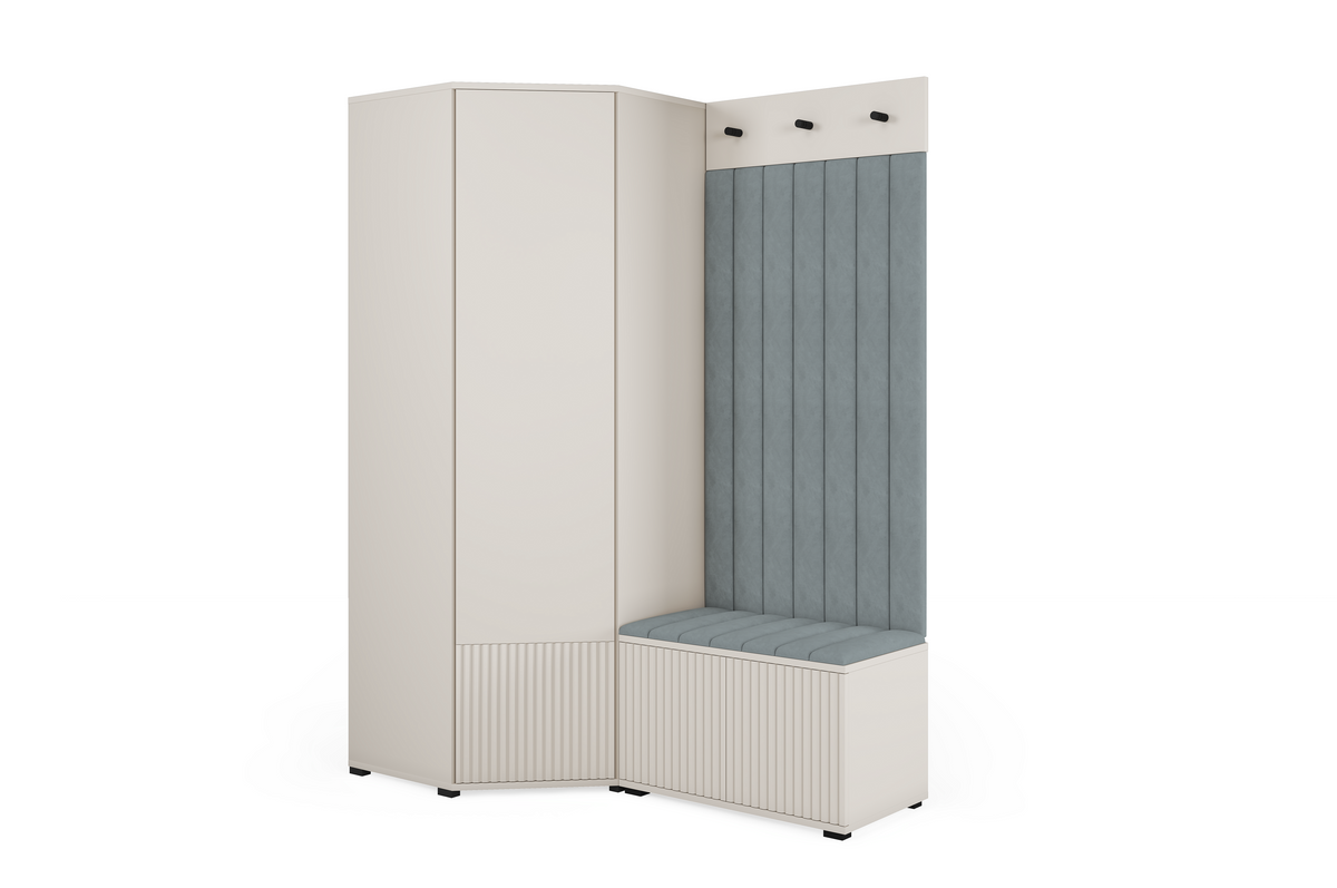 Rayo-Kleiderschrank-Set 12 – Kaschmir, 140 cm
