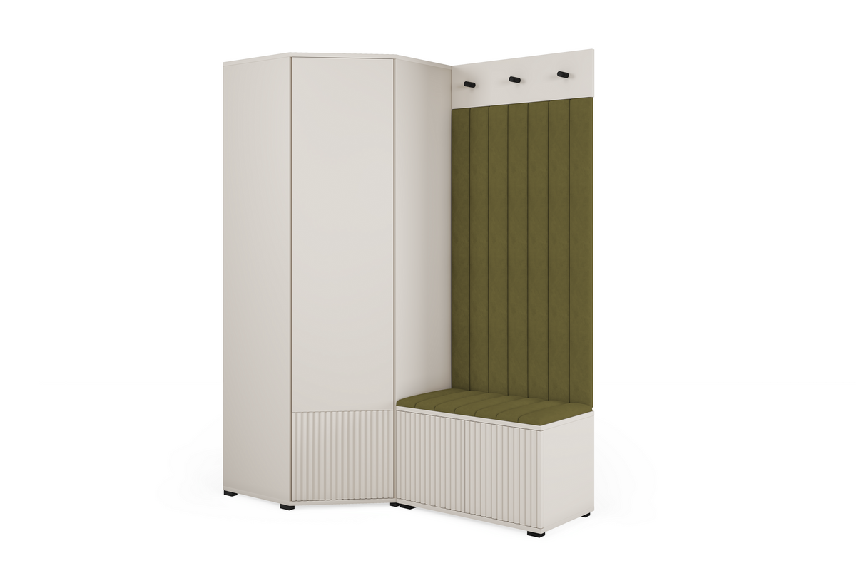 Rayo-Kleiderschrank-Set 12 – Kaschmir, 140 cm