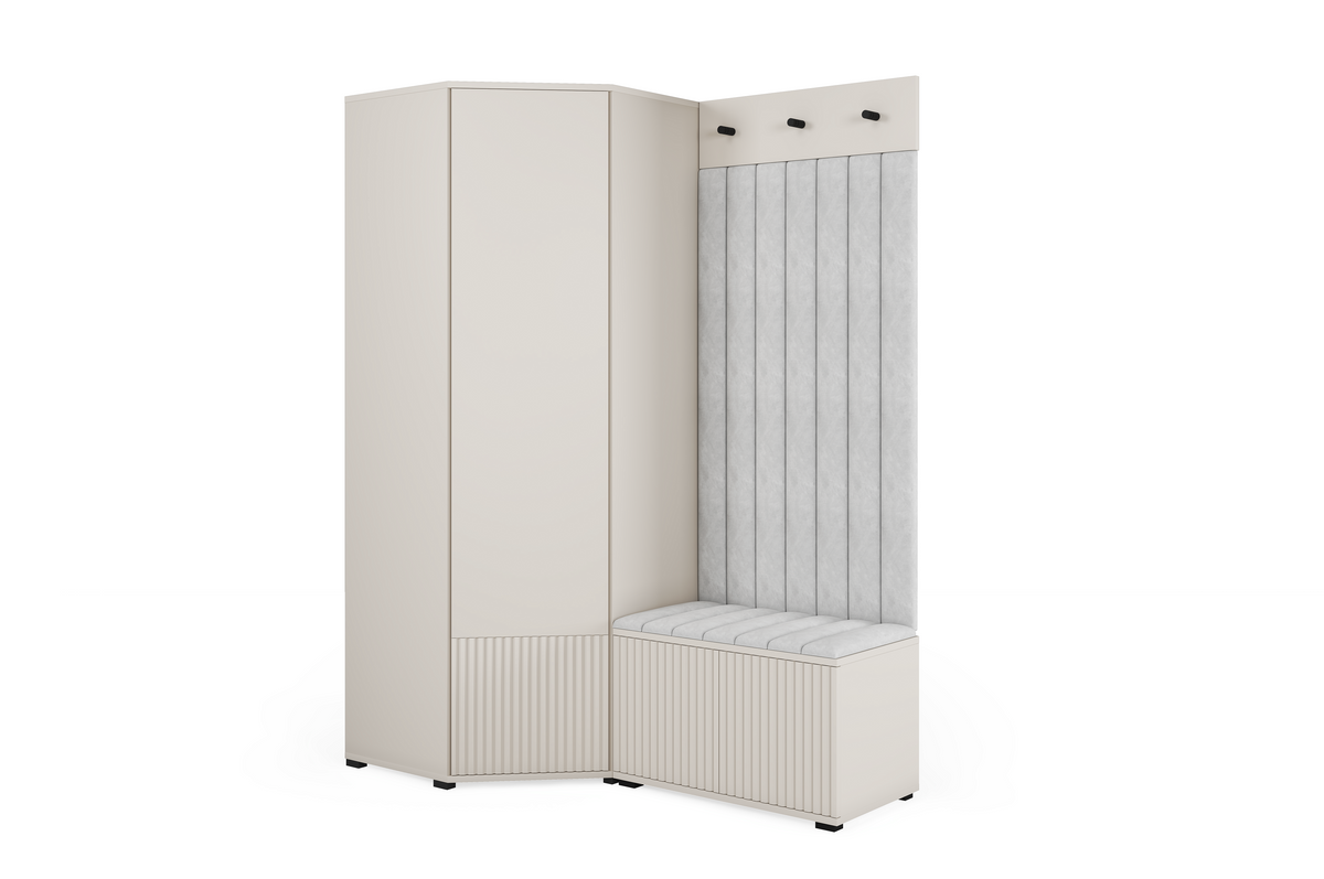 Rayo-Kleiderschrank-Set 12 – Kaschmir, 140 cm