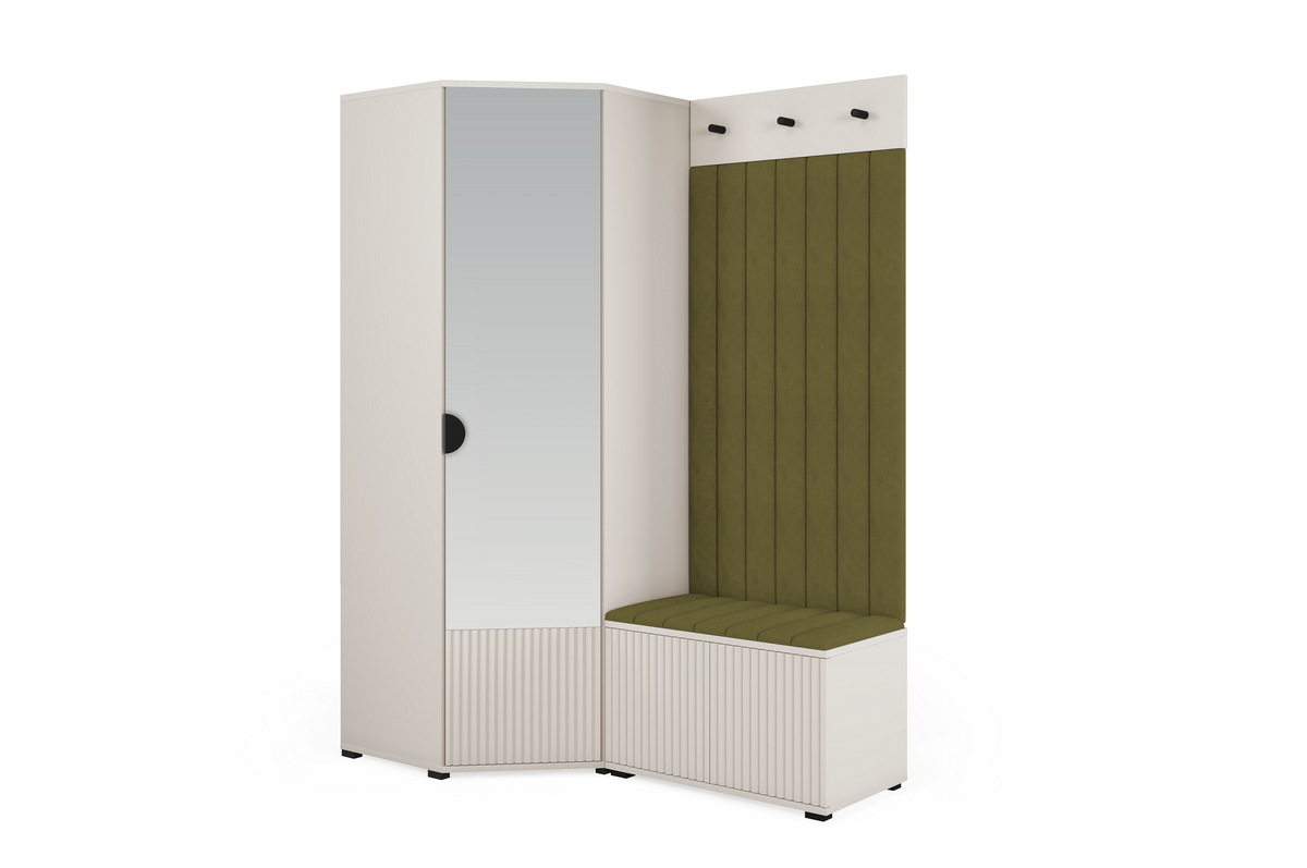 Rayo-Kleiderschrank-Set 12 – Kaschmir, 140 cm