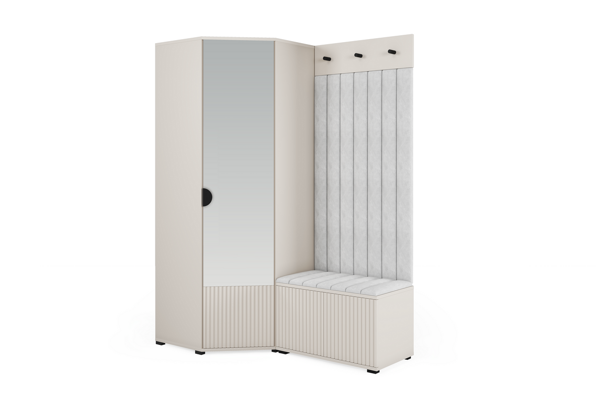 Rayo-Kleiderschrank-Set 12 – Kaschmir, 140 cm