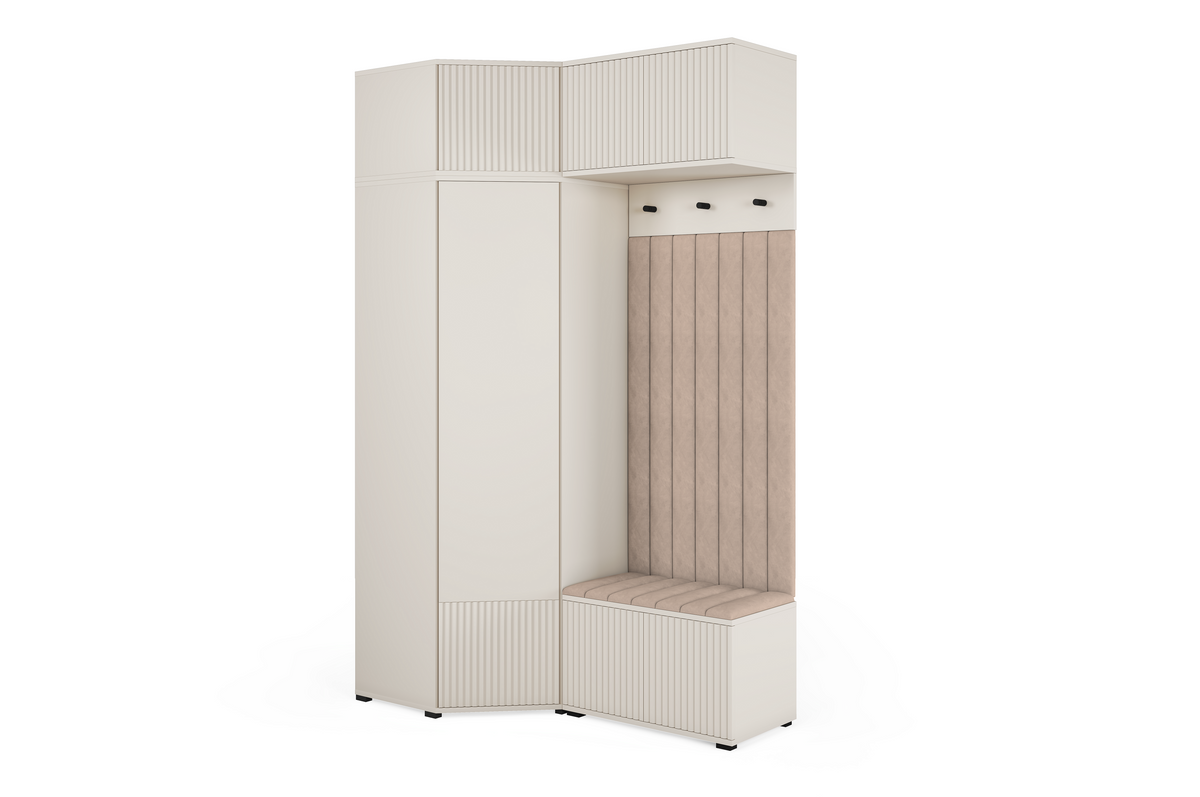 Rayo Kleiderschrank-Set 13 – Kaschmir, 140 cm