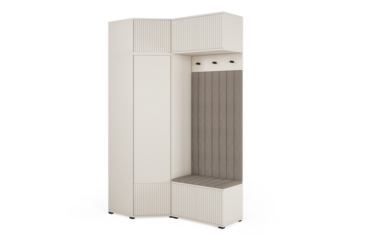 Rayo Kleiderschrank-Set 13 – Kaschmir, 140 cm
