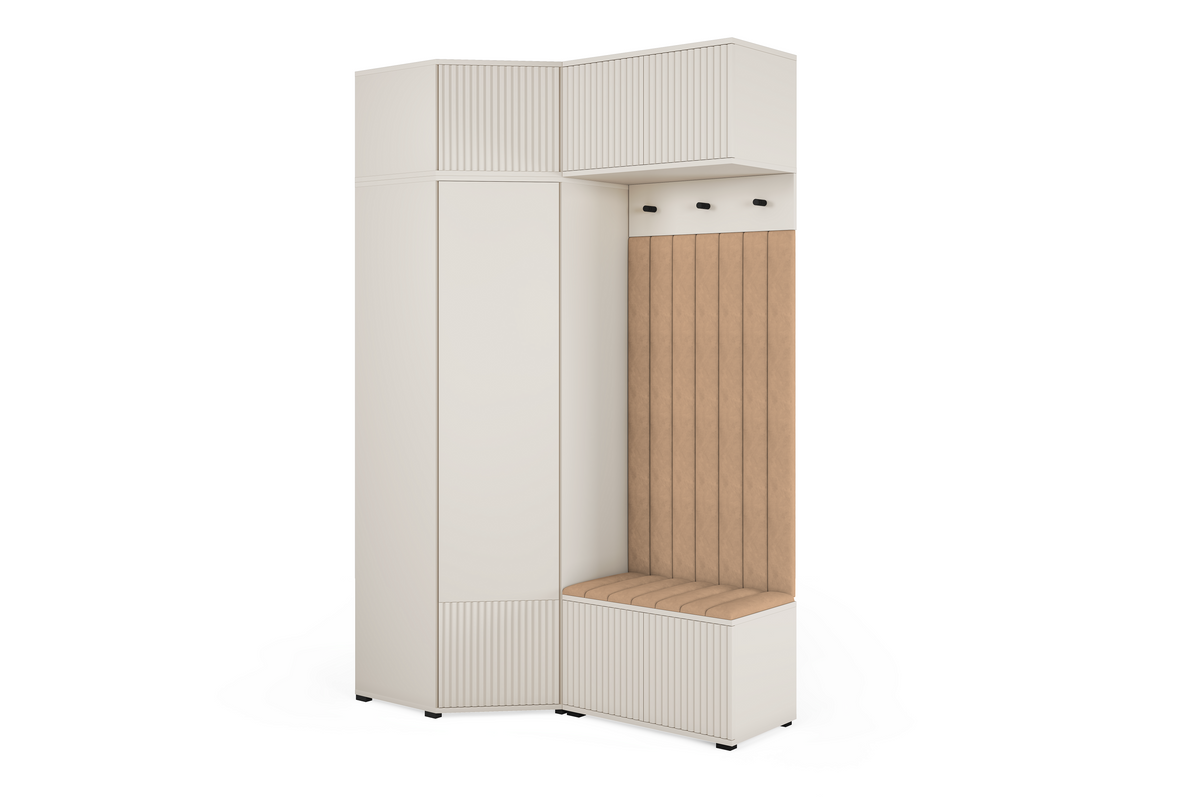 Rayo Kleiderschrank-Set 13 – Kaschmir, 140 cm