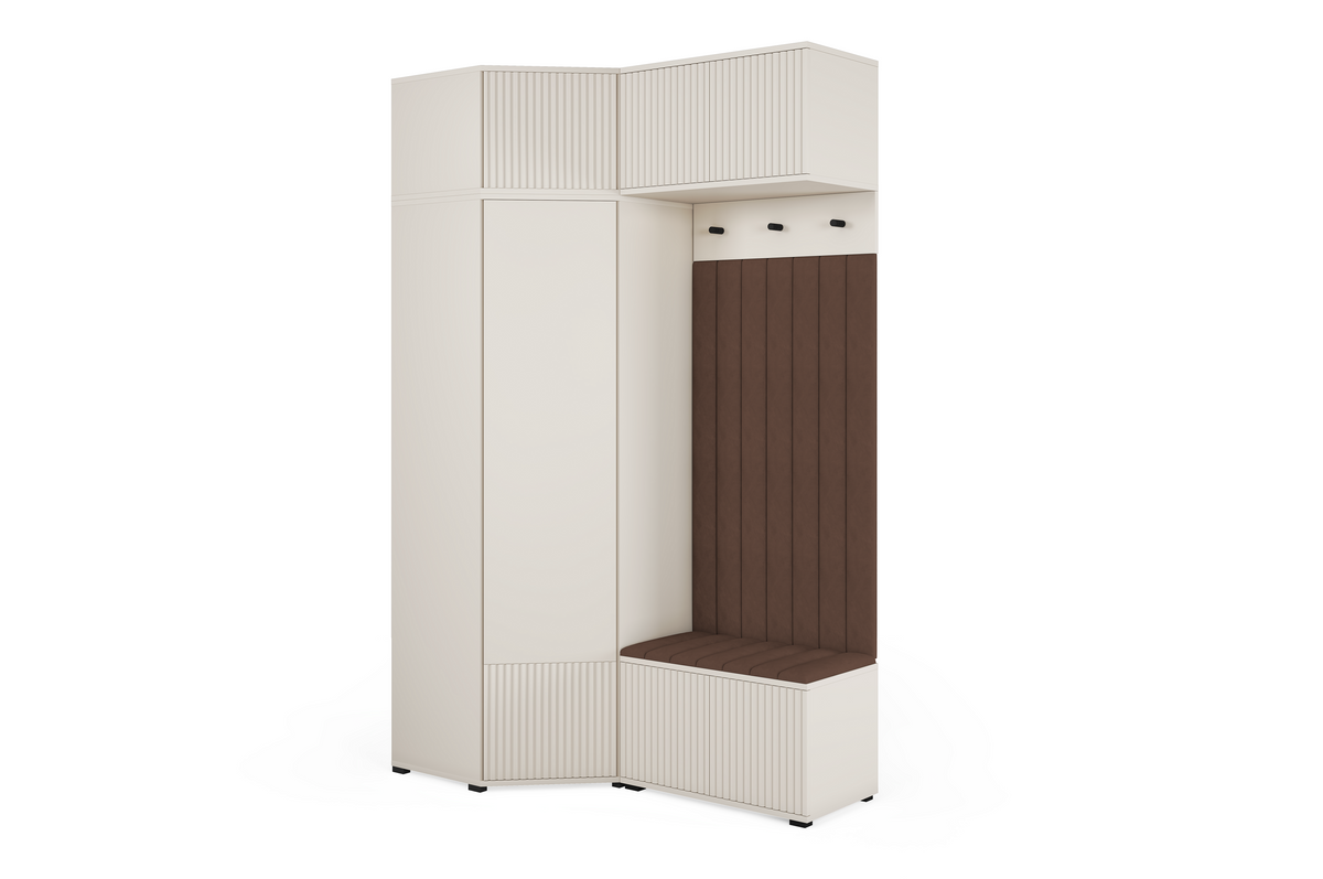 Rayo Kleiderschrank-Set 13 – Kaschmir, 140 cm