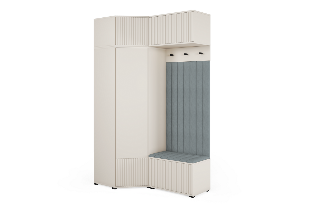 Rayo Kleiderschrank-Set 13 – Kaschmir, 140 cm