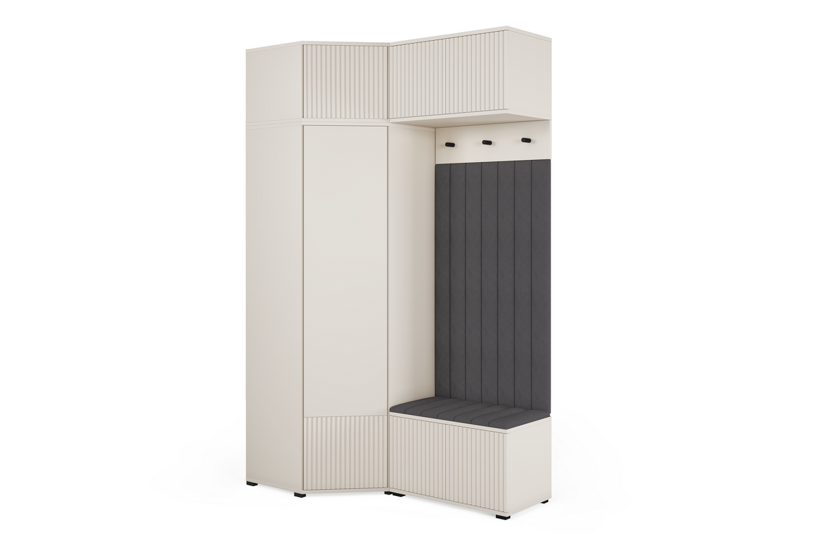 Rayo Kleiderschrank-Set 13 – Kaschmir, 140 cm