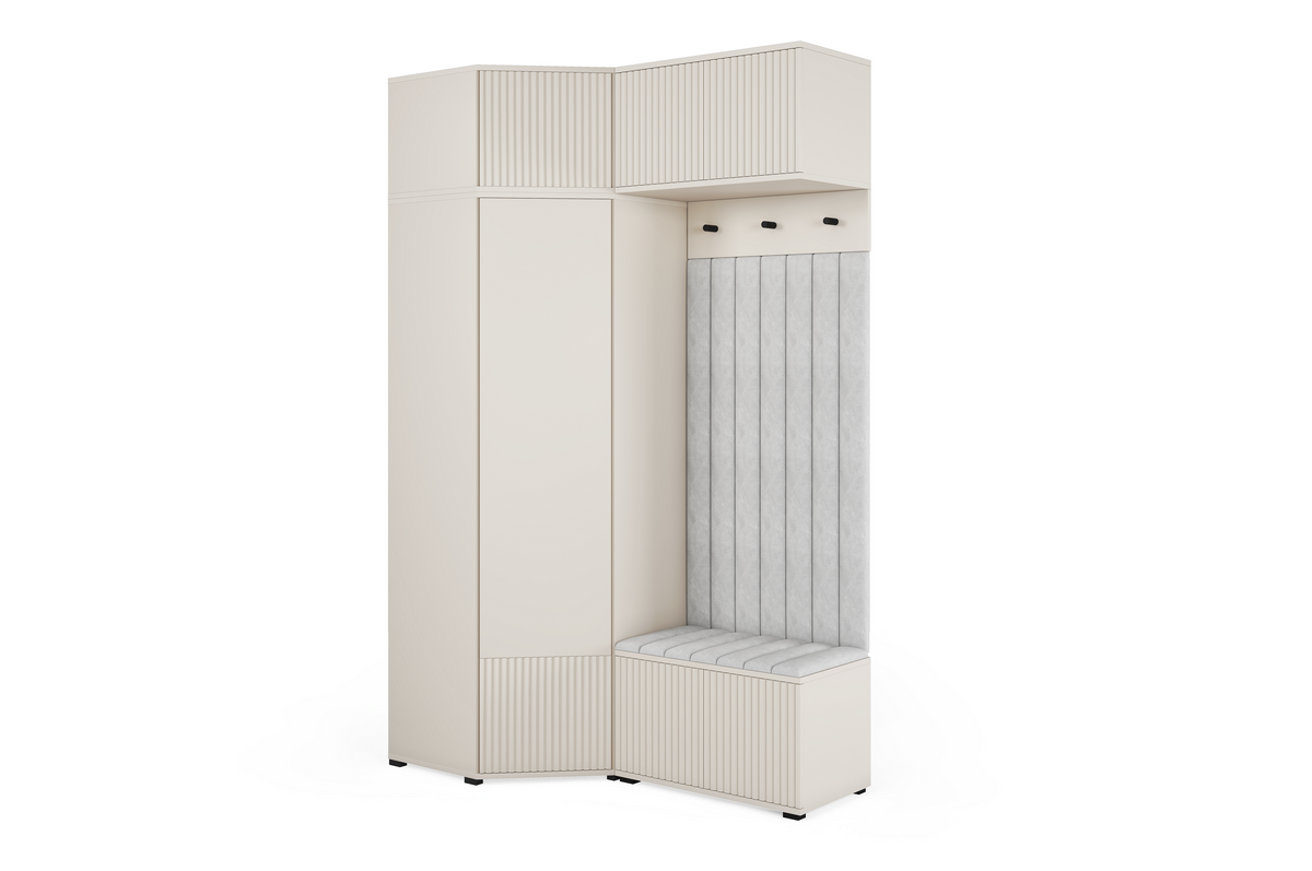 Rayo Kleiderschrank-Set 13 – Kaschmir, 140 cm