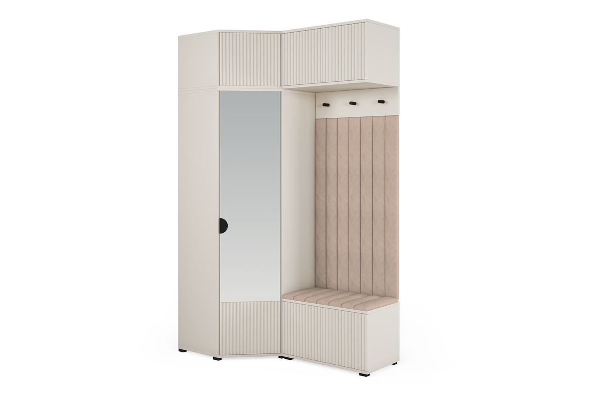 Rayo Kleiderschrank-Set 13 – Kaschmir, 140 cm