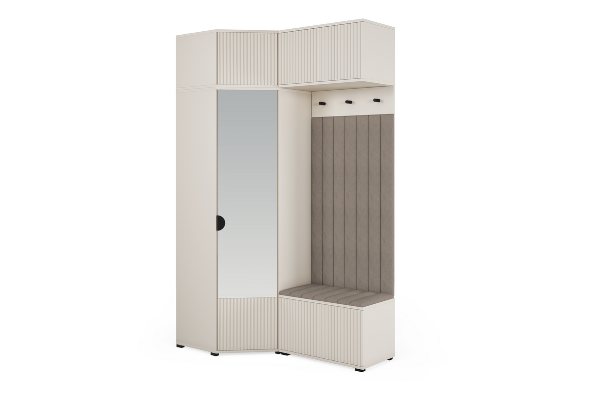 Rayo Kleiderschrank-Set 13 – Kaschmir, 140 cm