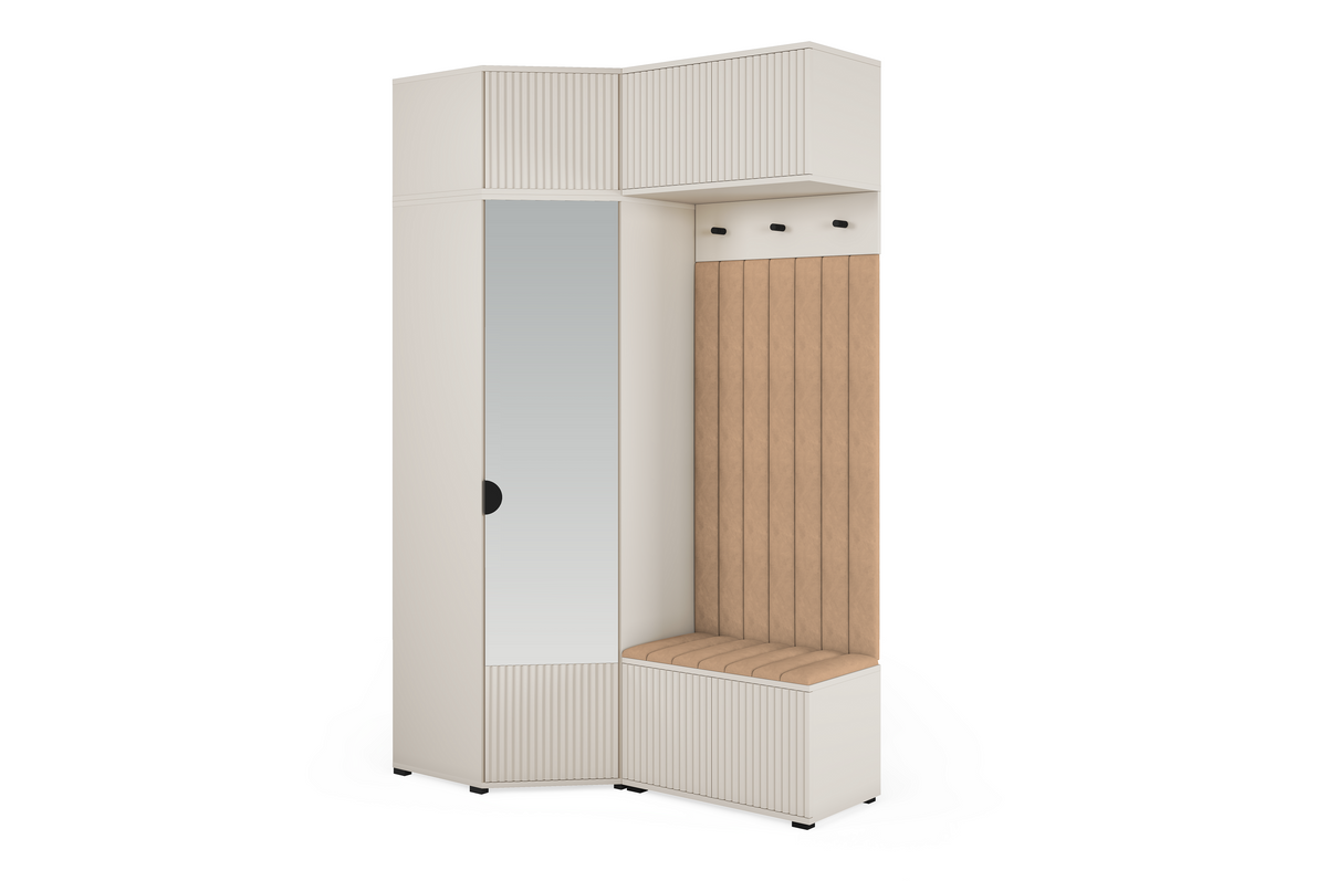 Rayo Kleiderschrank-Set 13 – Kaschmir, 140 cm