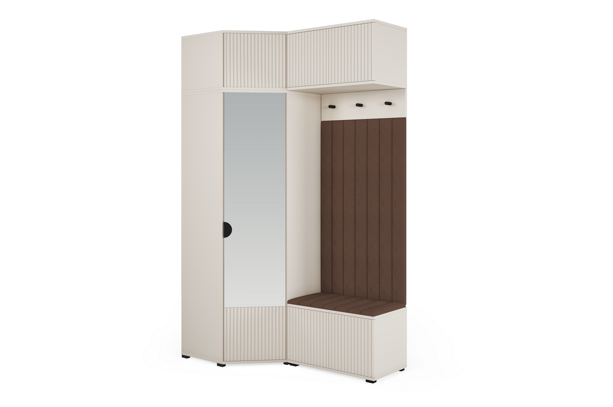 Rayo Kleiderschrank-Set 13 – Kaschmir, 140 cm