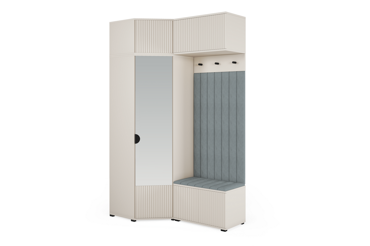 Rayo Kleiderschrank-Set 13 – Kaschmir, 140 cm