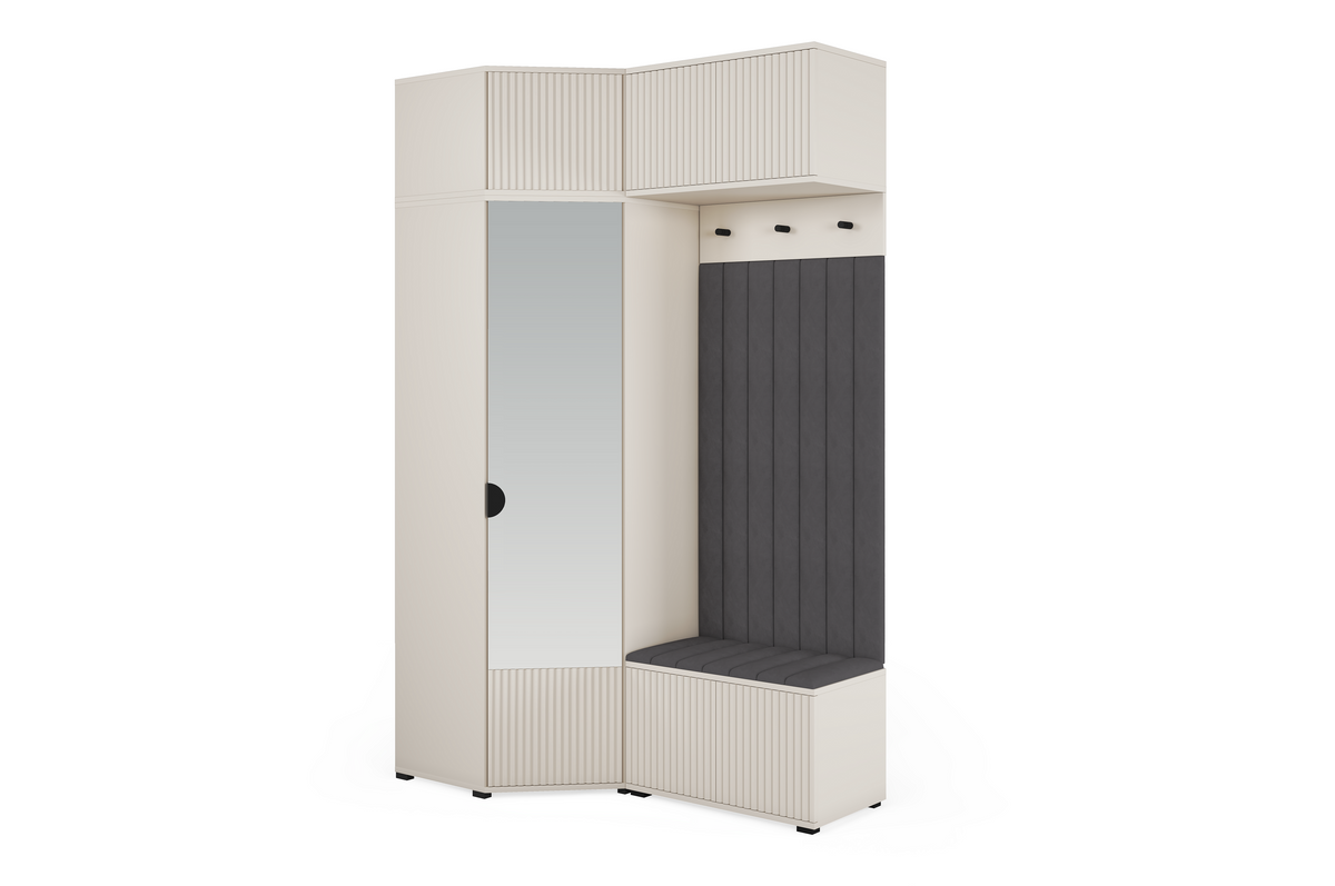 Rayo Kleiderschrank-Set 13 – Kaschmir, 140 cm