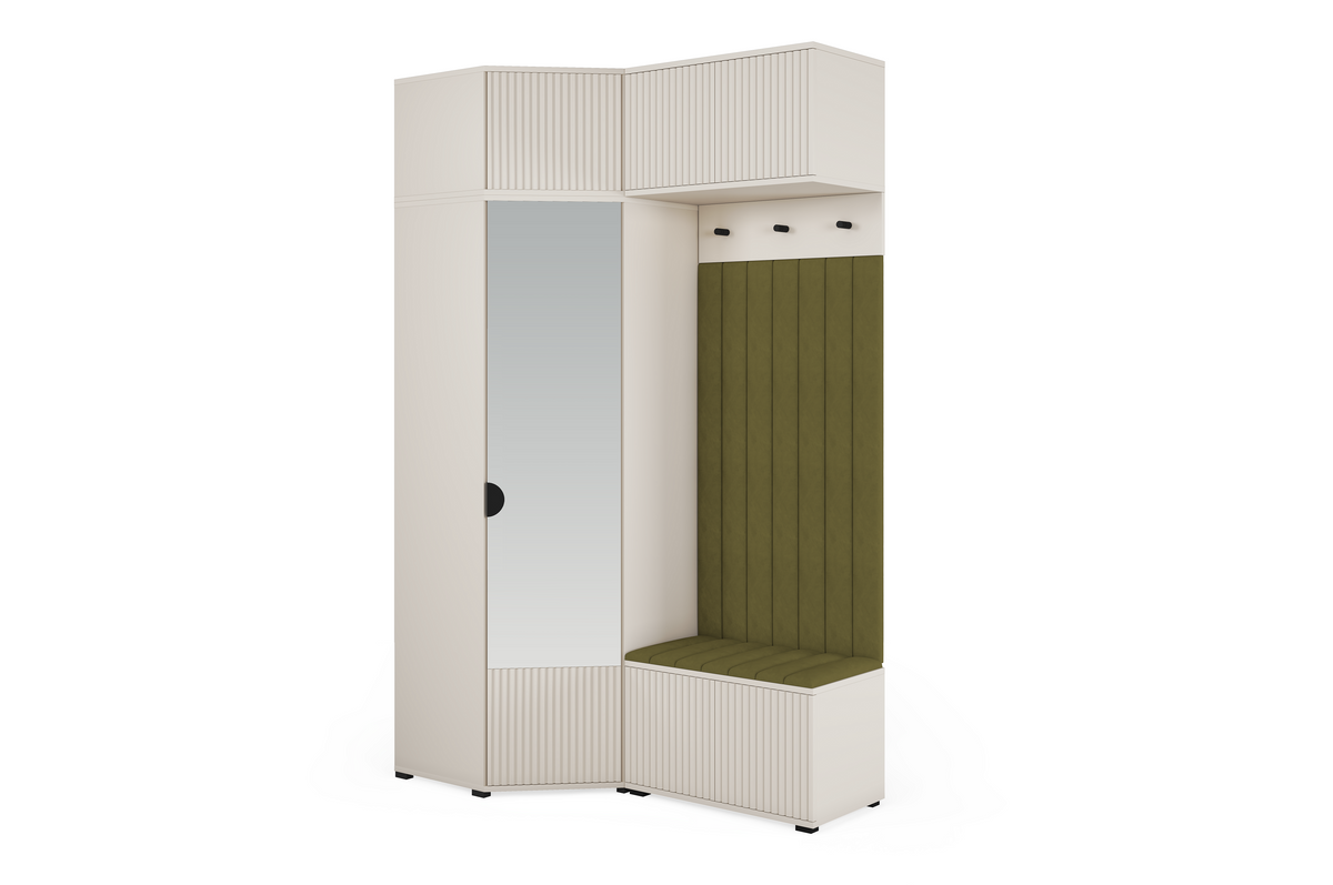 Rayo Kleiderschrank-Set 13 – Kaschmir, 140 cm
