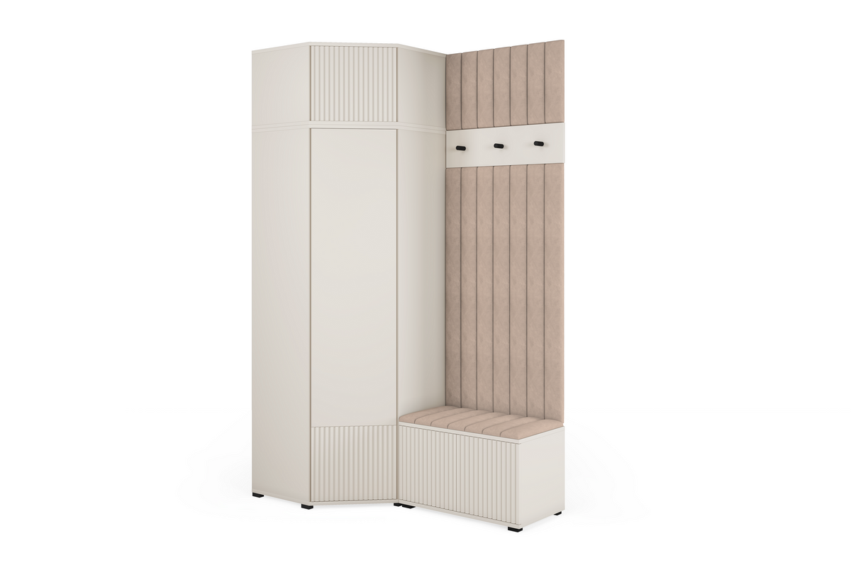 Rayo Kleiderschrank-Set 14 – Kaschmir, 140 cm