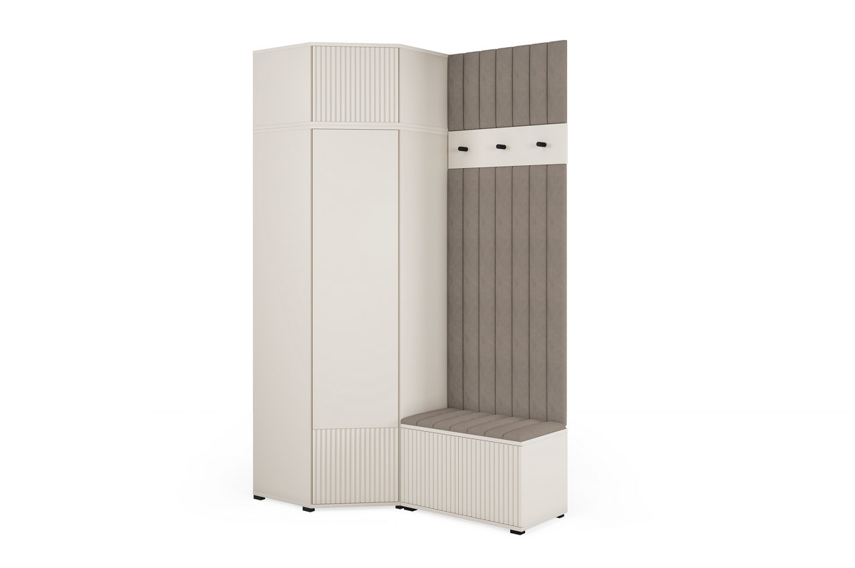 Rayo Kleiderschrank-Set 14 – Kaschmir, 140 cm