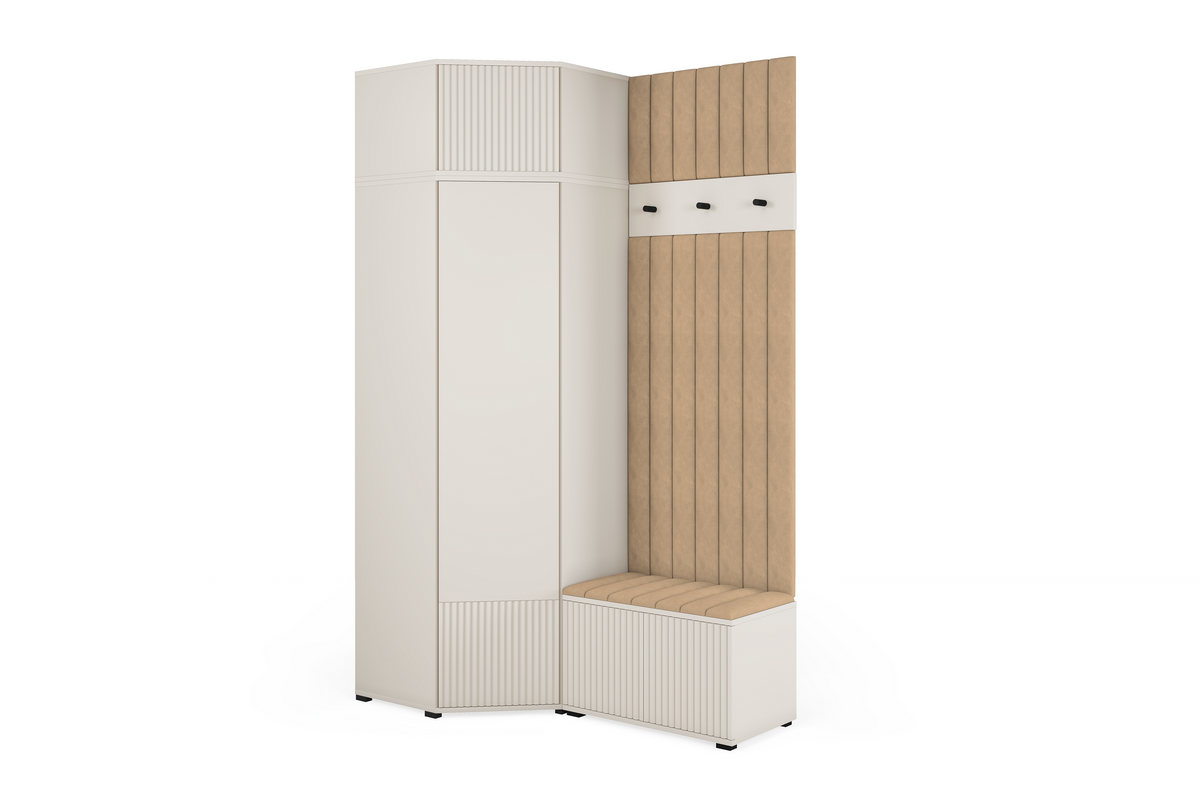 Rayo Kleiderschrank-Set 14 – Kaschmir, 140 cm