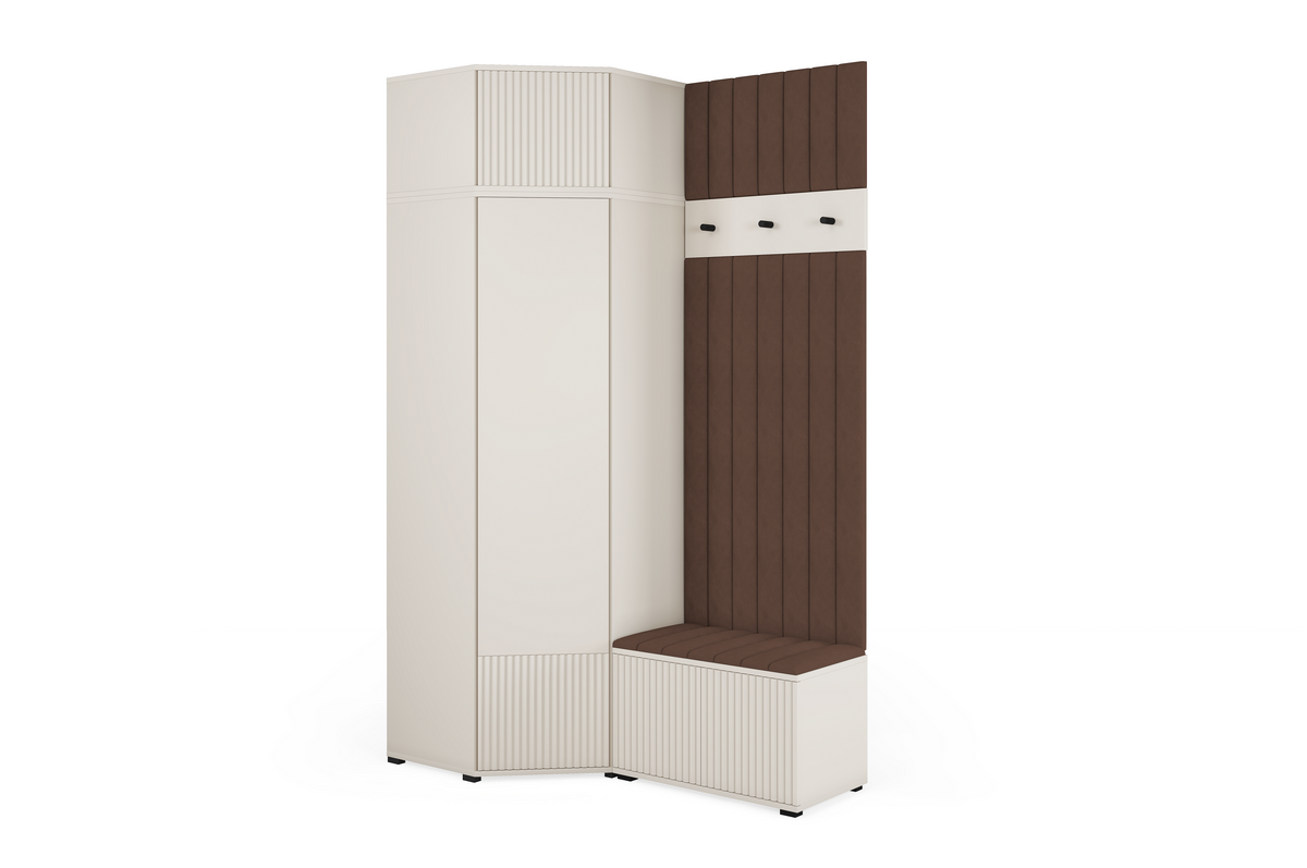 Rayo Kleiderschrank-Set 14 – Kaschmir, 140 cm