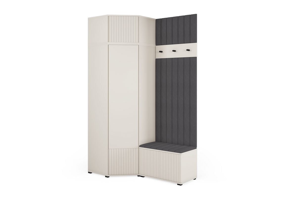 Rayo Kleiderschrank-Set 14 – Kaschmir, 140 cm