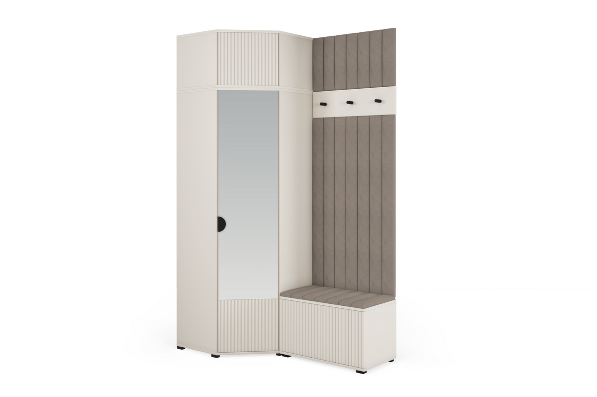 Rayo Kleiderschrank-Set 14 – Kaschmir, 140 cm