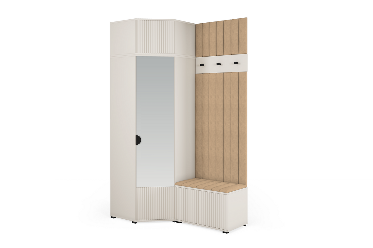 Rayo Kleiderschrank-Set 14 – Kaschmir, 140 cm