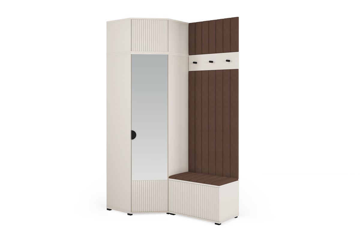 Rayo Kleiderschrank-Set 14 – Kaschmir, 140 cm