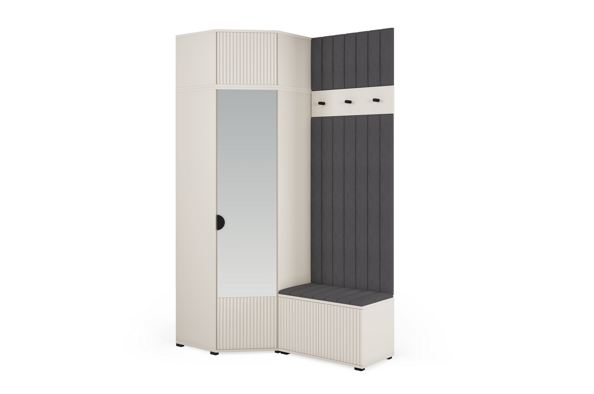 Rayo Kleiderschrank-Set 14 – Kaschmir, 140 cm