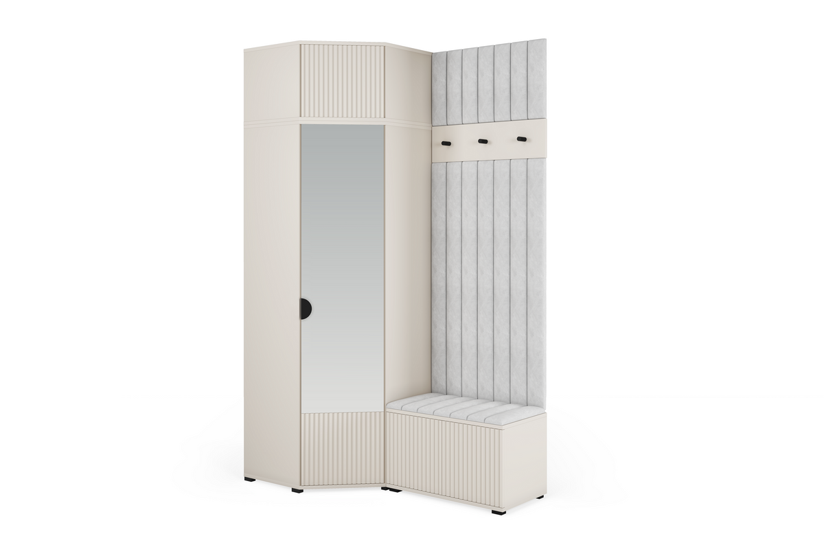 Rayo Kleiderschrank-Set 14 – Kaschmir, 140 cm
