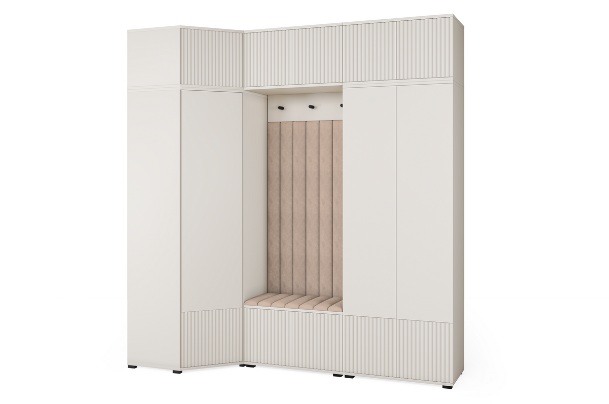 Rayo Kleiderschrank-Set 15 – Kaschmir, 210 cm