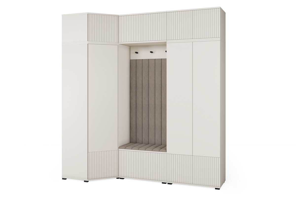 Rayo Kleiderschrank-Set 15 – Kaschmir, 210 cm