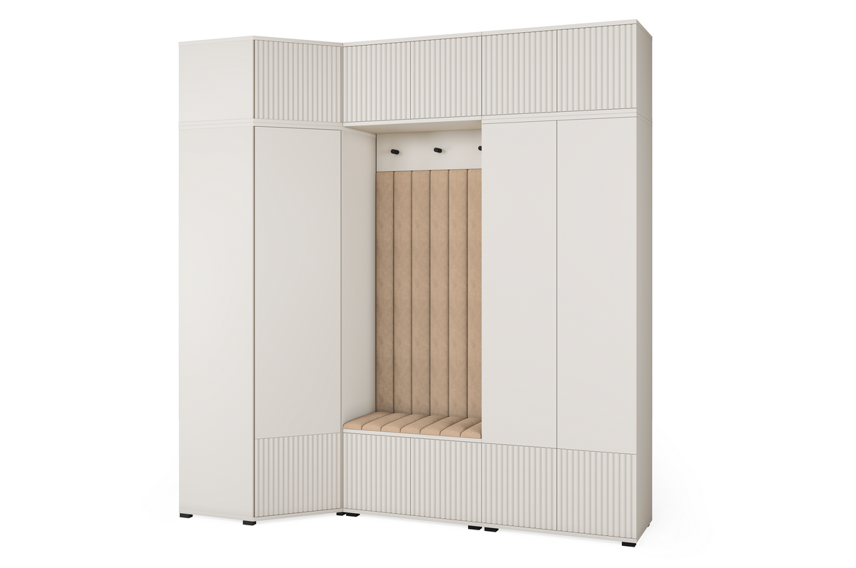 Rayo Kleiderschrank-Set 15 – Kaschmir, 210 cm