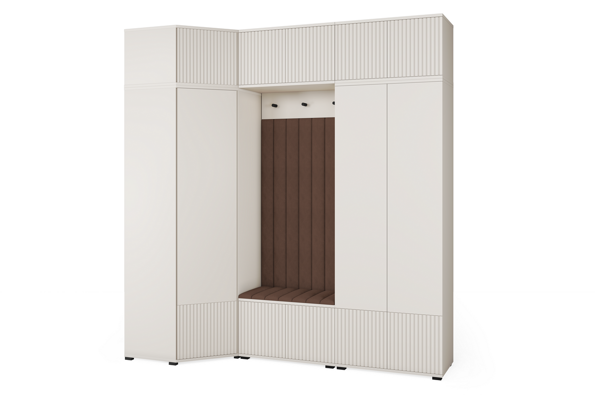 Rayo Kleiderschrank-Set 15 – Kaschmir, 210 cm