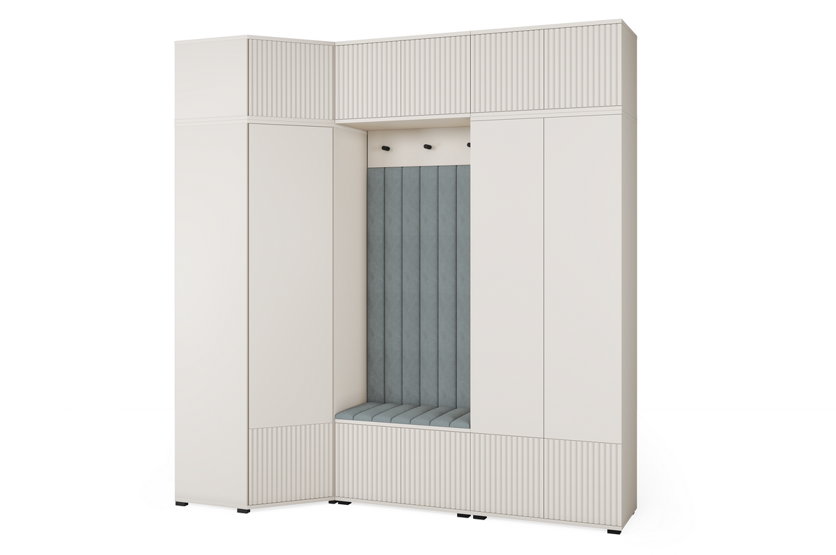 Rayo Kleiderschrank-Set 15 – Kaschmir, 210 cm