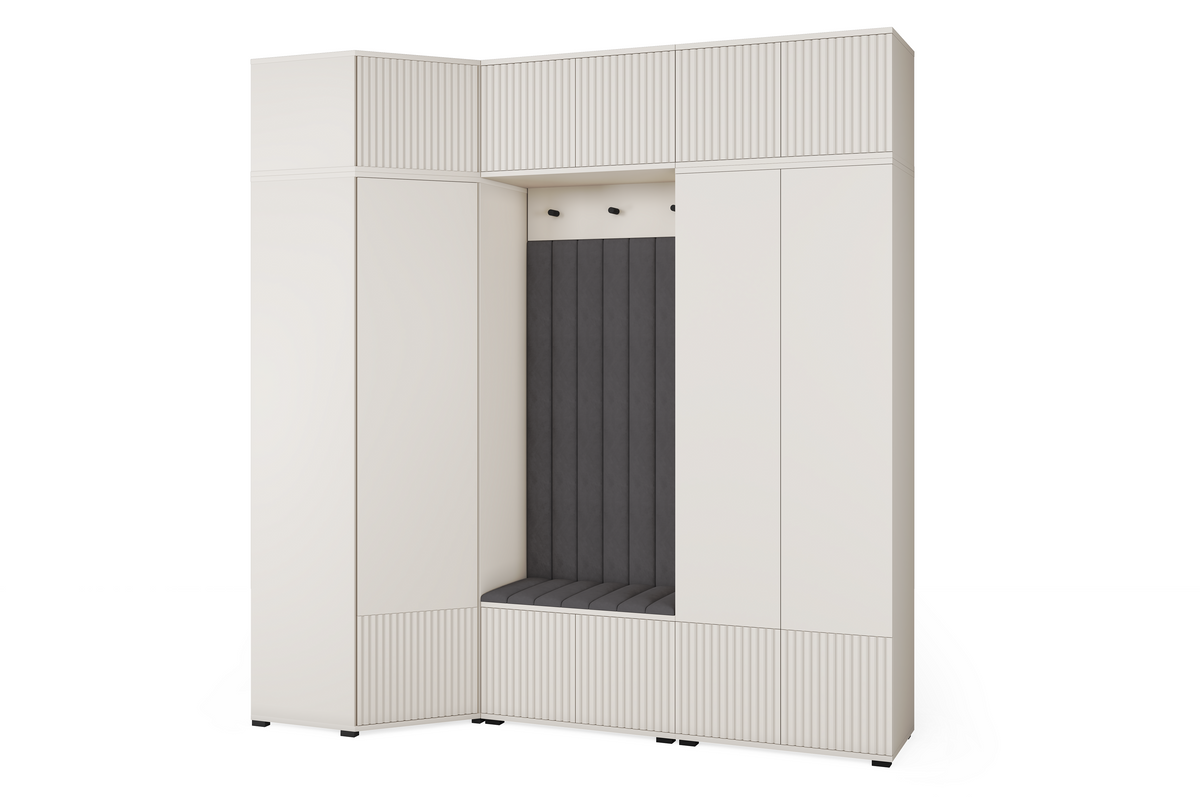 Rayo Kleiderschrank-Set 15 – Kaschmir, 210 cm