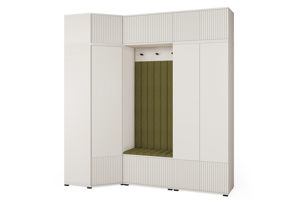 Rayo Kleiderschrank-Set 15 – Kaschmir, 210 cm