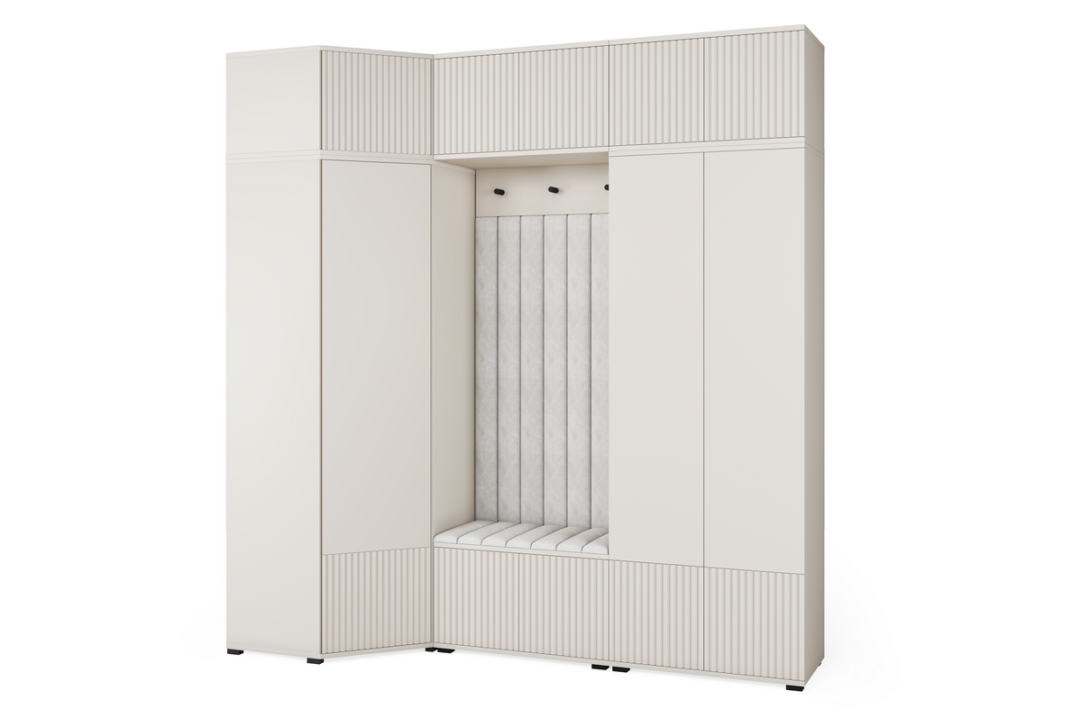 Rayo Kleiderschrank-Set 15 – Kaschmir, 210 cm