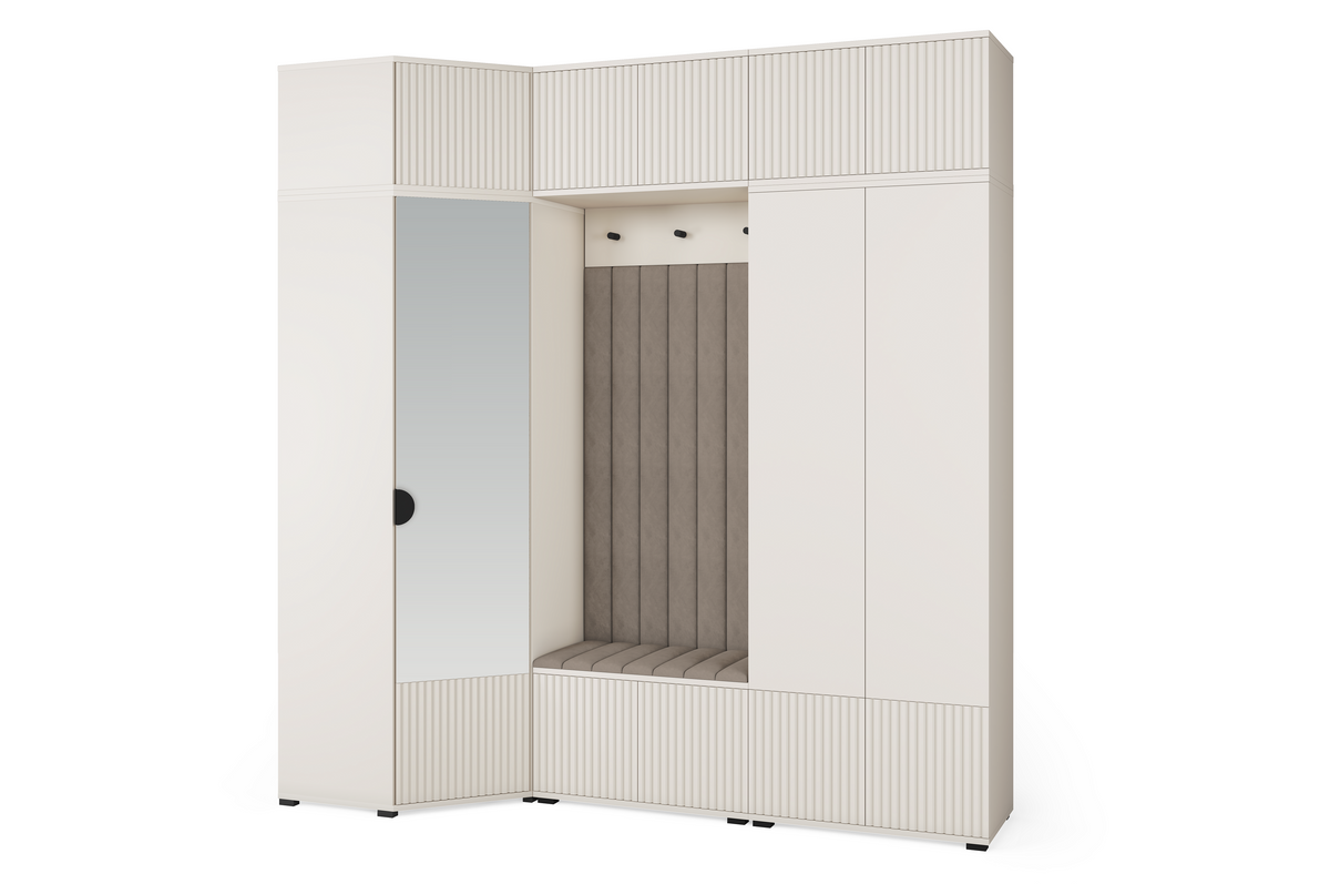 Rayo Kleiderschrank-Set 15 – Kaschmir, 210 cm